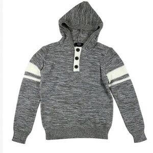 - Jones New York Gray Hooded Sweater